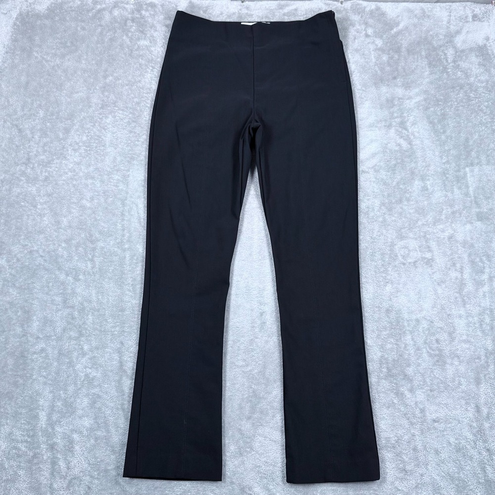 MM Lafleur Foster Dress Pants Women 10 Side Zip Black Stretch Workwear Trousers
